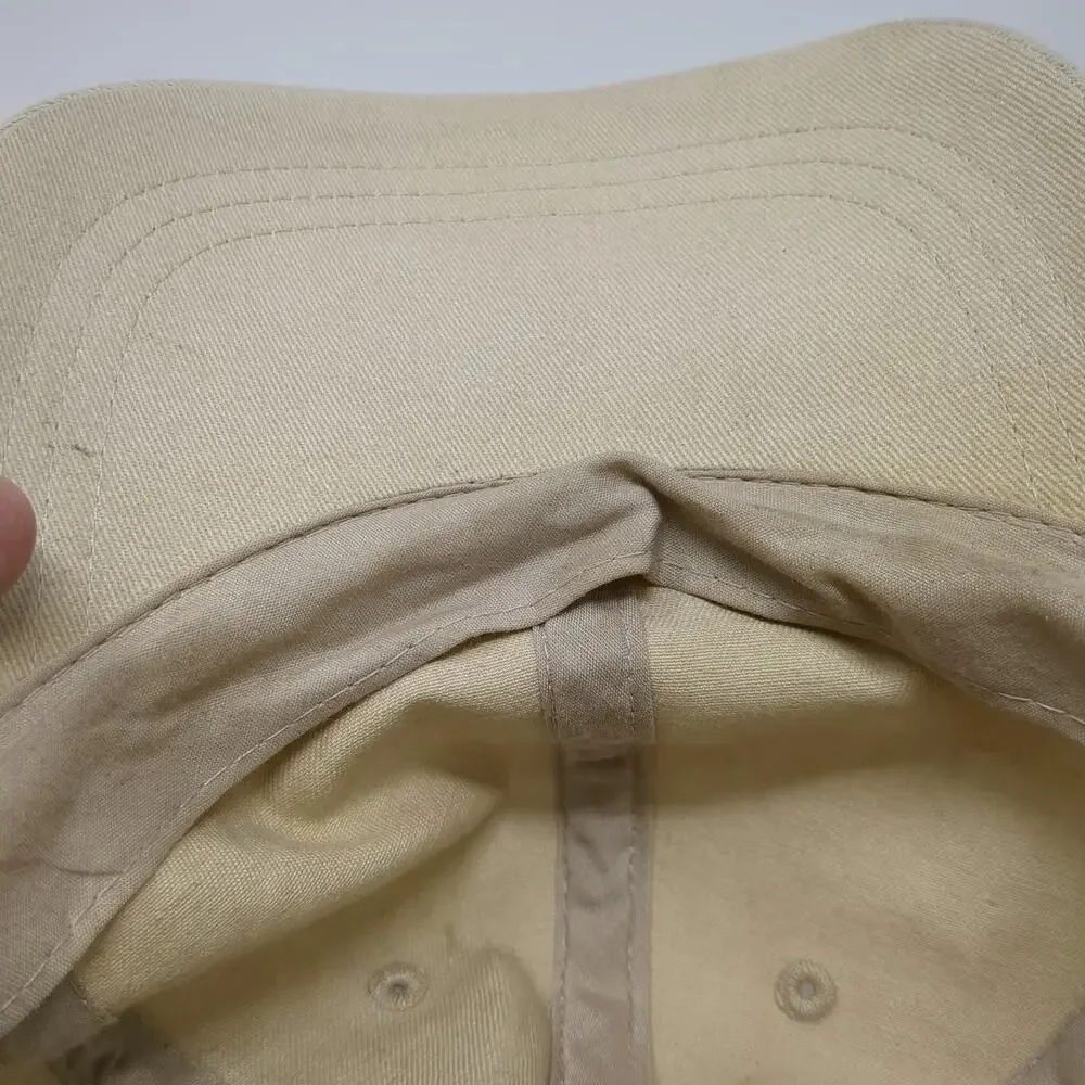 Route 66 Baseball Cap Beige One Size Slideback Curved Brim Plain Cotton Hat